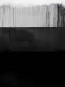 Abstract schilderij met verloop van grijs naar zwart