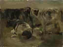 Vier koeien van George Hendrik Breitner: dieren