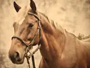 Vintage getint portret van paard