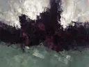 Abstract landschap in violetzwart en zilverwit