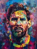 Portret van voetballer in sporttenue
