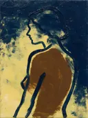 Schilderij: vrouw in contour