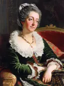 Klassiek schilderij 'Vrouw in Groen Fluweel'