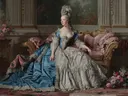 Klassiek schilderij 'Vrouwe op de Chaise Longue'