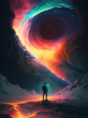 Figuur bij een kosmische wervelpoort
