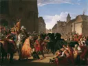 Wenzel bittet Rudolf von Habsburg um die Leiche seines Vaters Przemysl Ottokar van Anton Petter: figuren