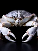 Portret van witte krab