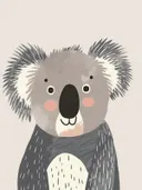Schilderij van een koala voor de kinderkamer