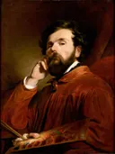 Zelfportret van Friedrich von Amerling: portret