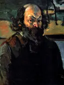 Zelfportret van Paul Cézanne: portret met kunstschilder en kathedraal