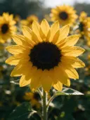 Macrofotografie van dauwdruppels op zonnebloem, glinsterlicht, klassiek goudgeel