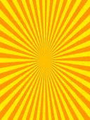 Pop-art patroon van gele en oranje zonnestralen