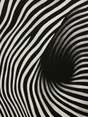 Zwart-wit abstract golvend streeppatroon met een draaikolk-effect
