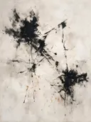 Schilderij: zwarte gebaren