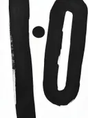 Abstracte zwarte grafische vormen op wit
