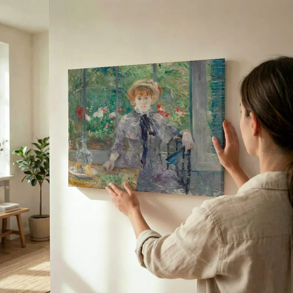 Sfeerimpressie: Na de lunch van Berthe Morisot terwijl het wordt opgehangen