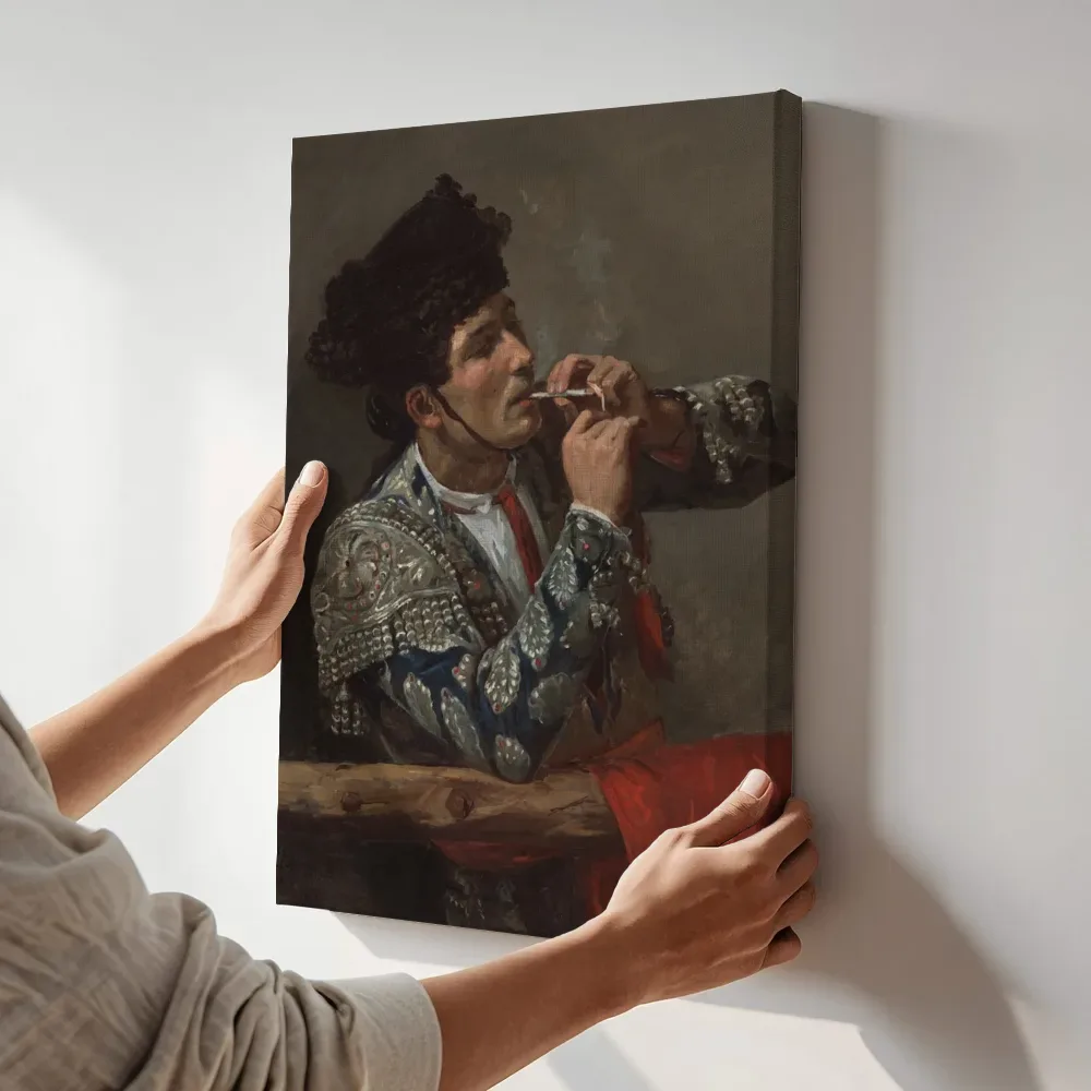 Sfeerimpressie: Na het stierengevecht van Mary Cassatt terwijl het aan de muur wordt gehangen