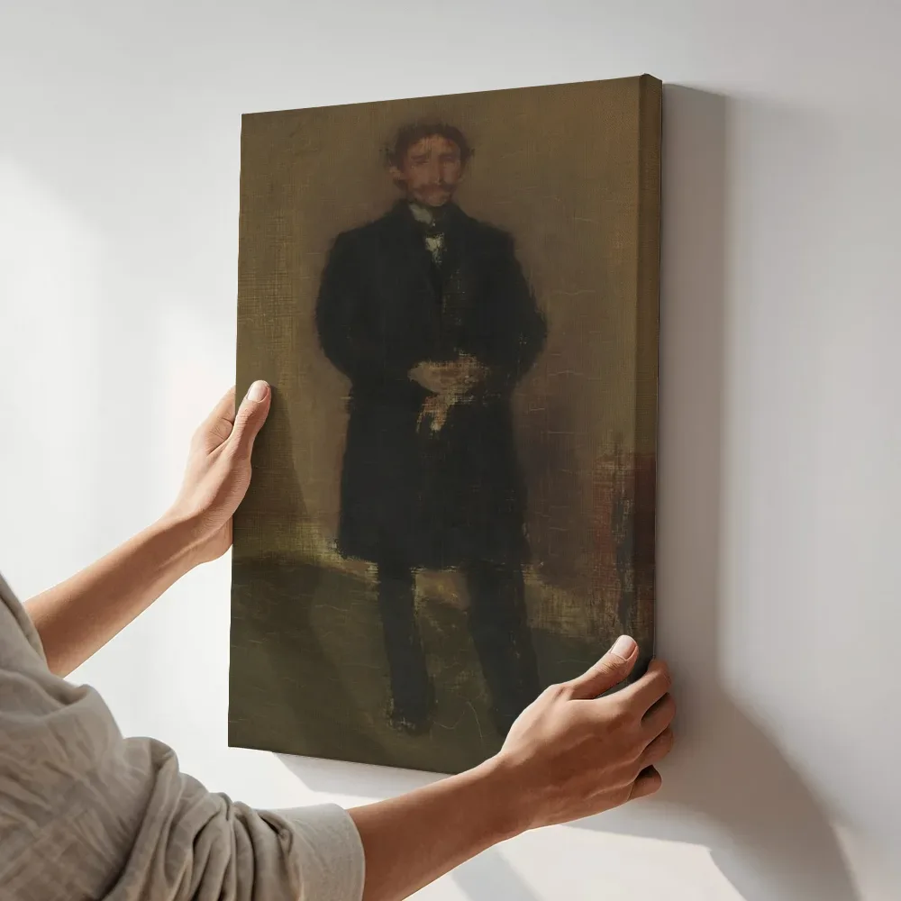 Sfeerimpressie: Alexander Arnold Hannay van James McNeill Whistler terwijl het aan de muur wordt gehangen