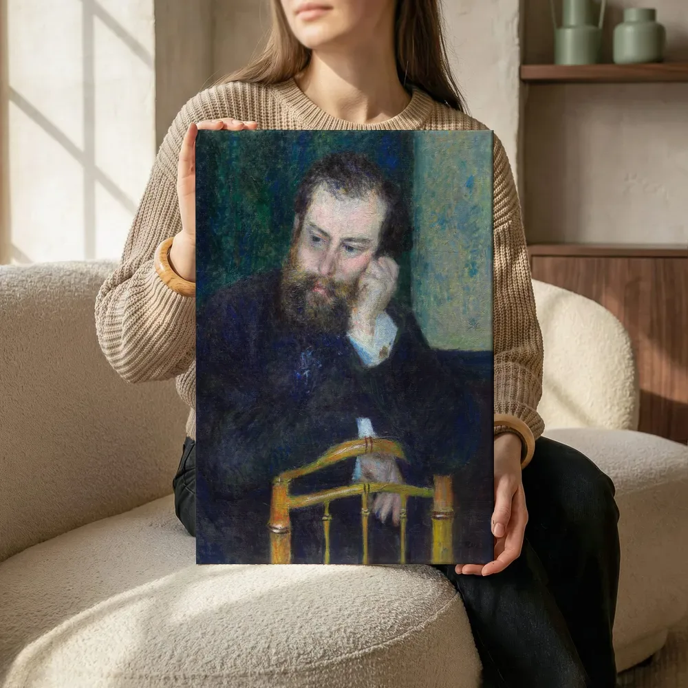 Sfeerimpressie: Alfred Sisley van Pierre-Auguste Renoir terwijl het zittend wordt getoond
