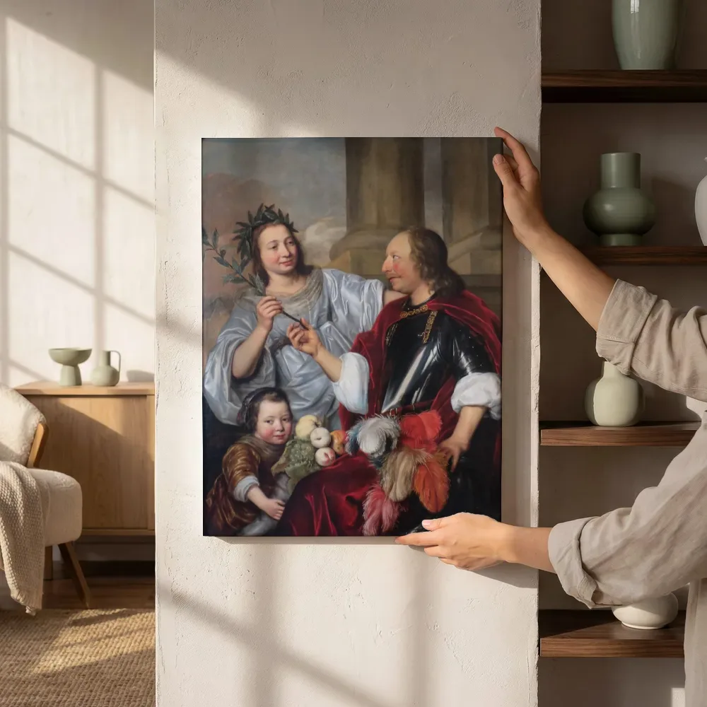 Sfeerimpressie: Allegorisch familieportret van Jan de Bray naast de kast