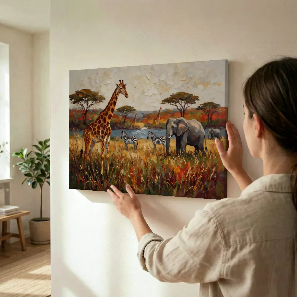 Sfeerimpressie: Allerlei dieren tussen de grassen terwijl het wordt opgehangen