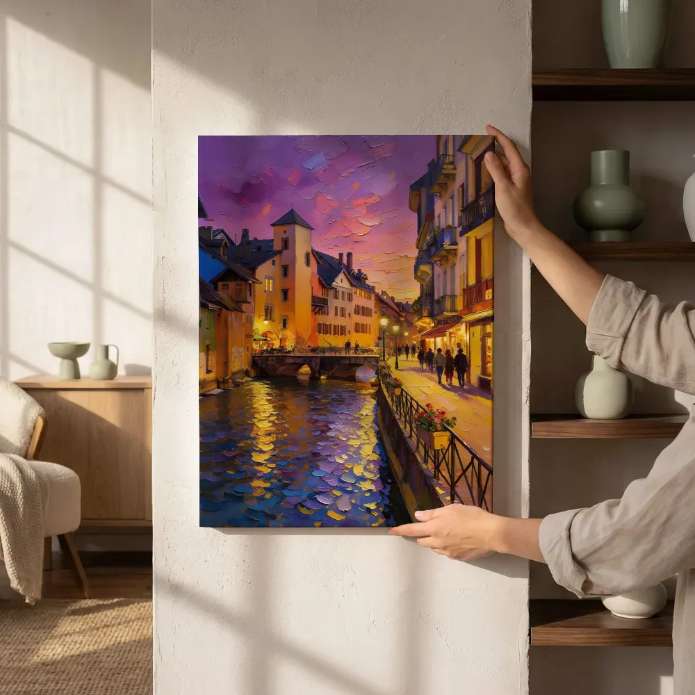 Sfeerimpressie: Amsterdam, Prinsengracht in avondlicht naast de kast