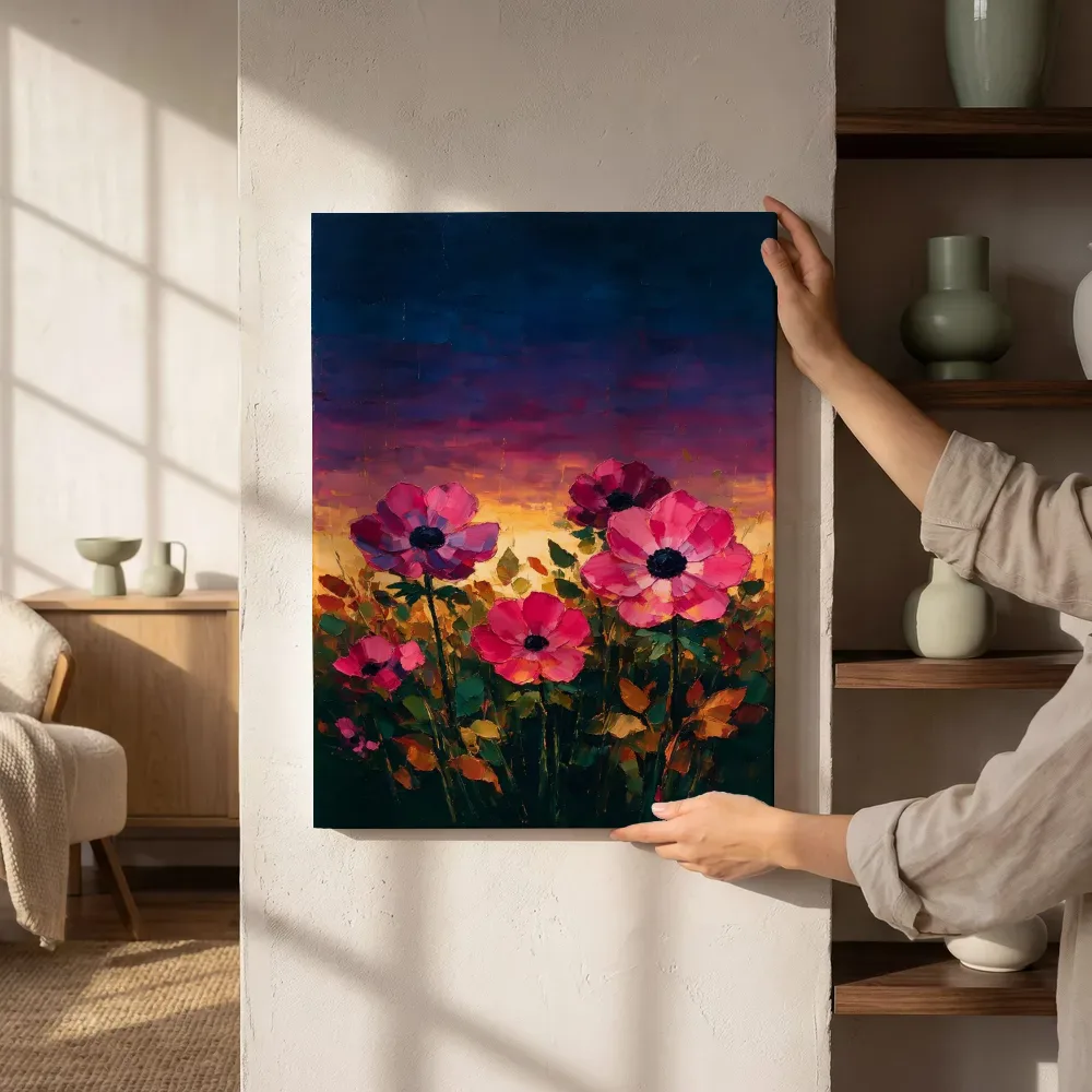 Sfeerimpressie: Anemoon onder de hemel in fuchsia naast de kast