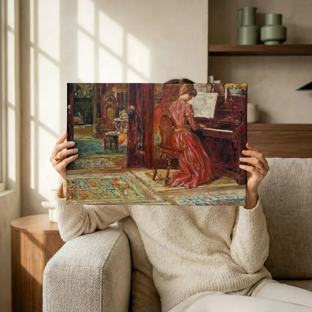 Sfeerimpressie: Aan de piano van Childe Hassam terwijl het omhoog wordt gehouden
