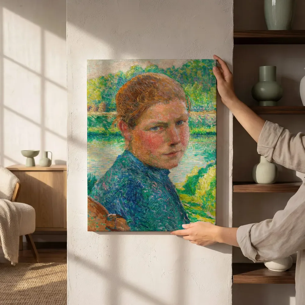 Sfeerimpressie: (attr.) Blondes Mädchen van Emile Claus naast de kast