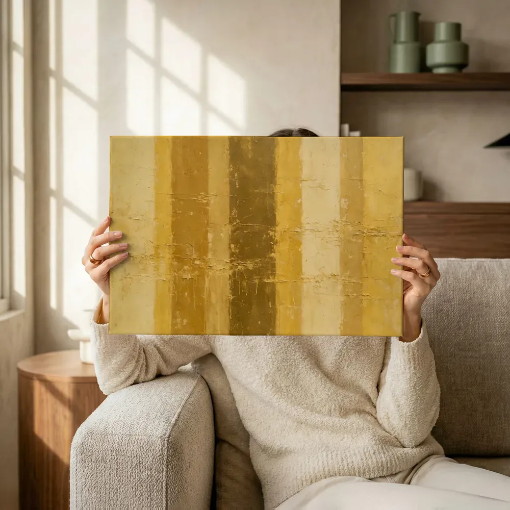 Sfeerimpressie: Banen Meswerk in Sahara Goud terwijl het omhoog wordt gehouden