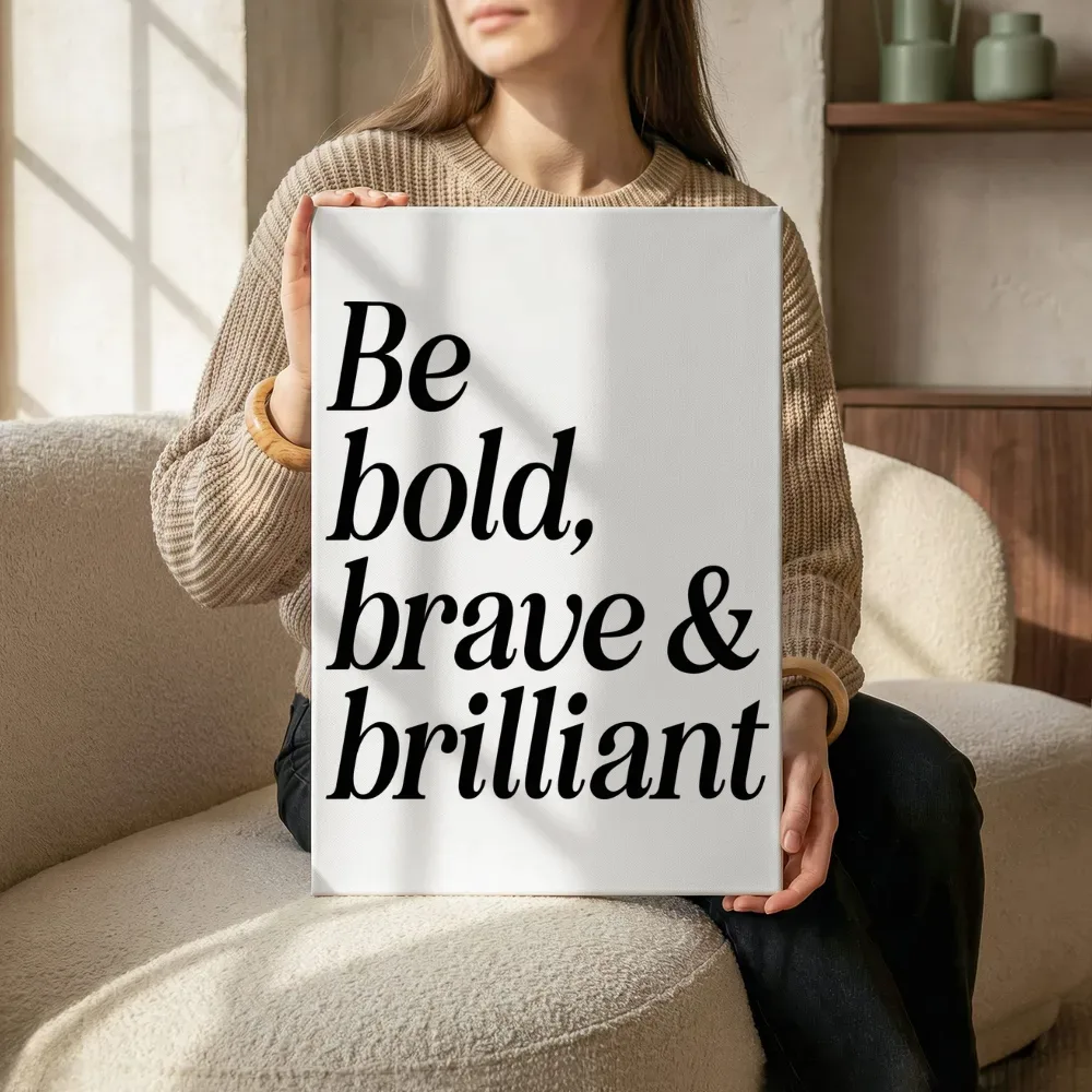 Sfeerimpressie: Be bold, brave & brilliant terwijl het zittend wordt getoond