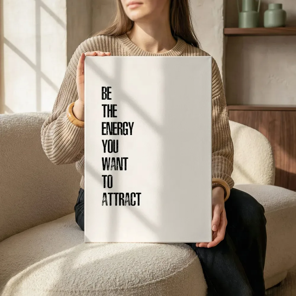 Sfeerimpressie: Be the energy you want to attract terwijl het zittend wordt getoond
