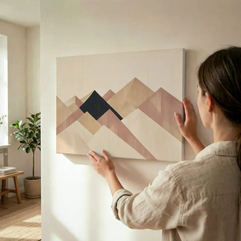 Sfeerimpressie: Berglandschap Modern Bauhaus 11 terwijl het wordt opgehangen