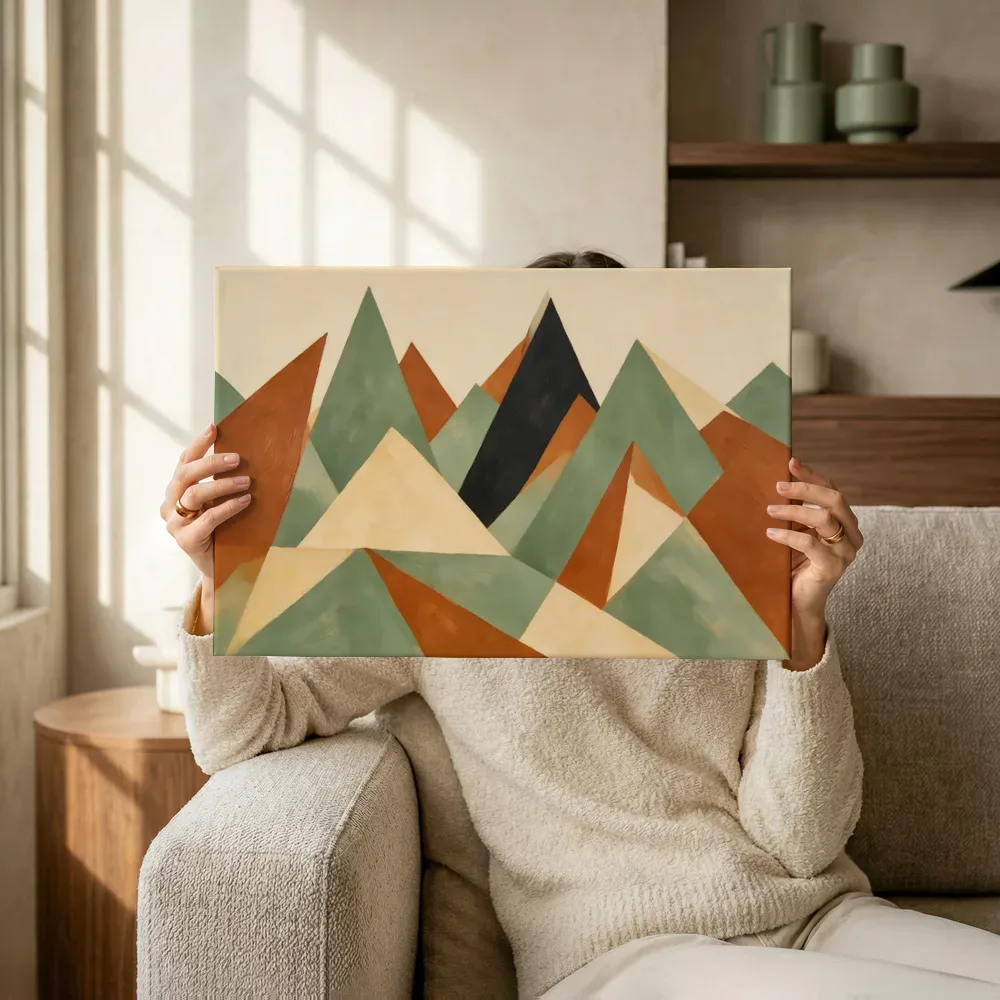 Sfeerimpressie: Berglandschap Modern Bauhaus 3 terwijl het omhoog wordt gehouden