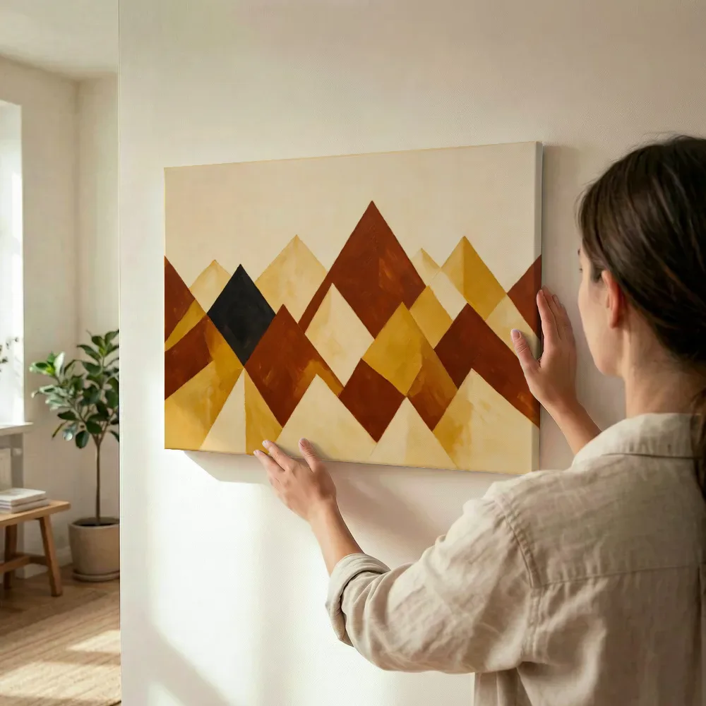 Sfeerimpressie: Berglandschap Modern Bauhaus 6 terwijl het wordt opgehangen