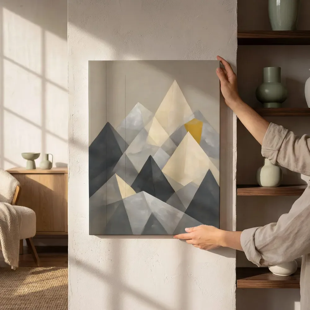 Sfeerimpressie: Berglandschap Modern Bauhaus in grafietgrijs 2 naast de kast