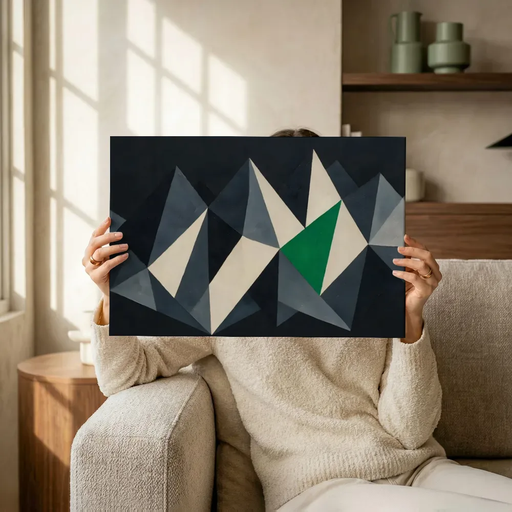 Sfeerimpressie: Berglandschap Modern Bauhaus in houtskoolgrijs terwijl het omhoog wordt gehouden