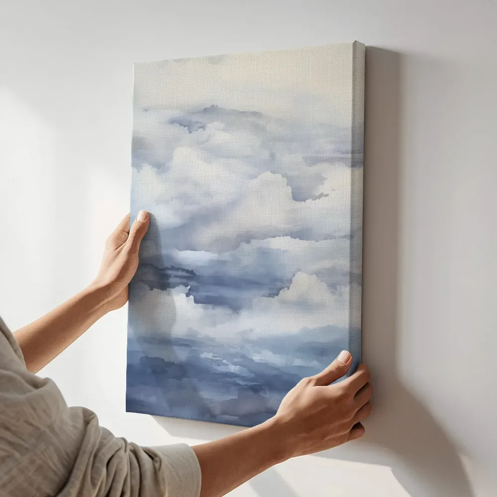 Sfeerimpressie: Bewolkte reflectie terwijl het aan de muur wordt gehangen