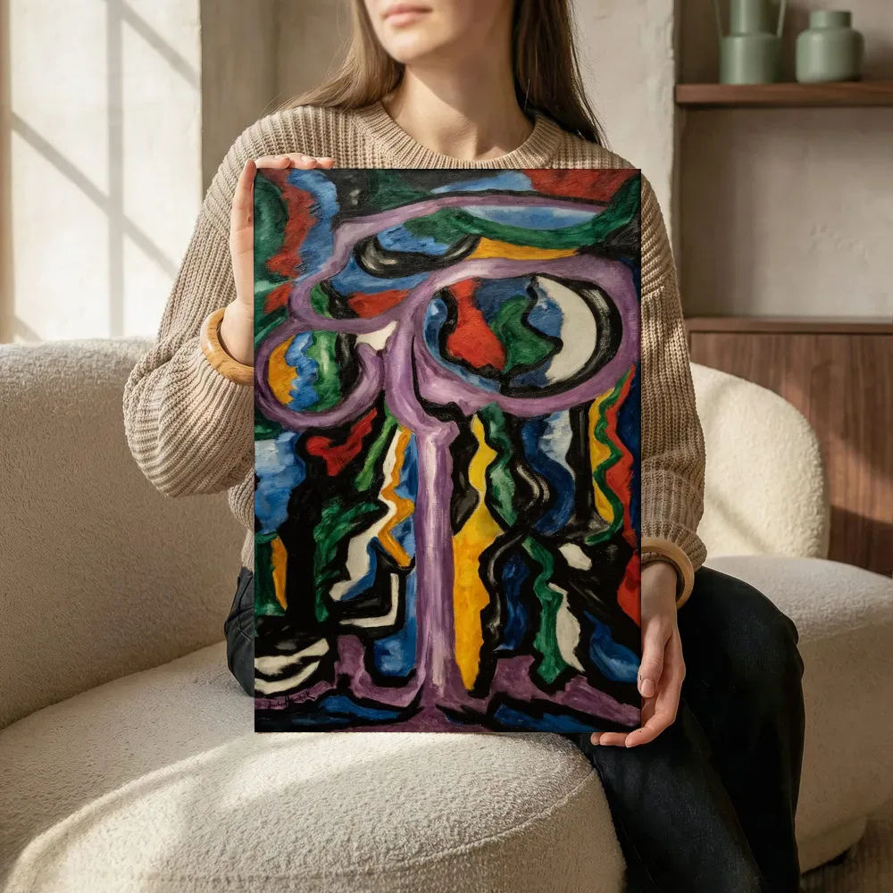 Sfeerimpressie: Compositie van Jacoba van Heemskerck terwijl het zittend wordt getoond