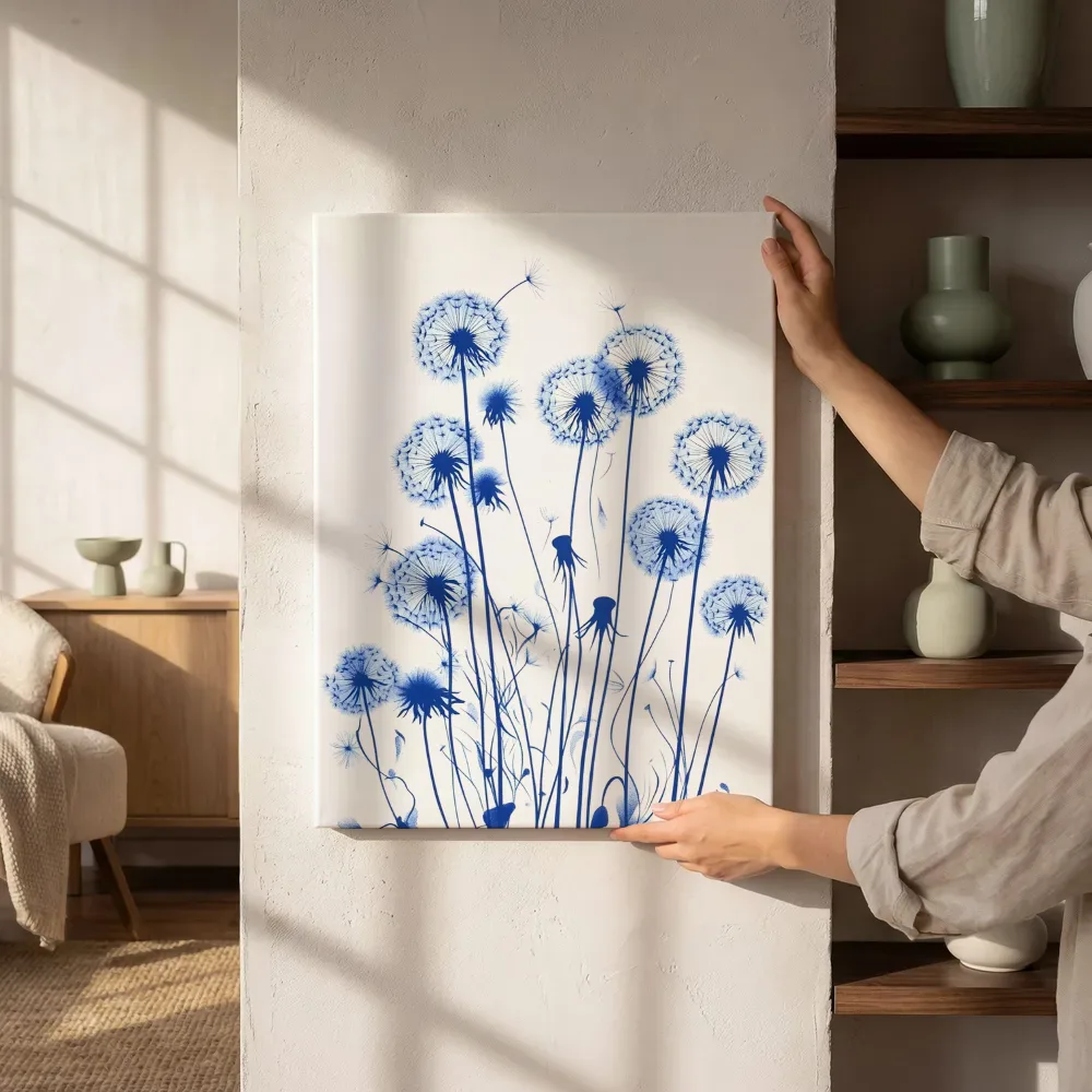 Sfeerimpressie: Blauw paardenbloemenveld naast de kast