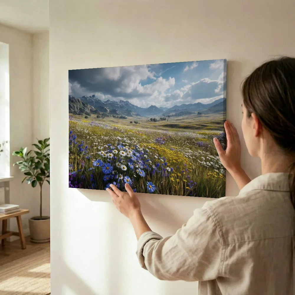 Sfeerimpressie: Bloemenweide in het hooggebergte terwijl het wordt opgehangen