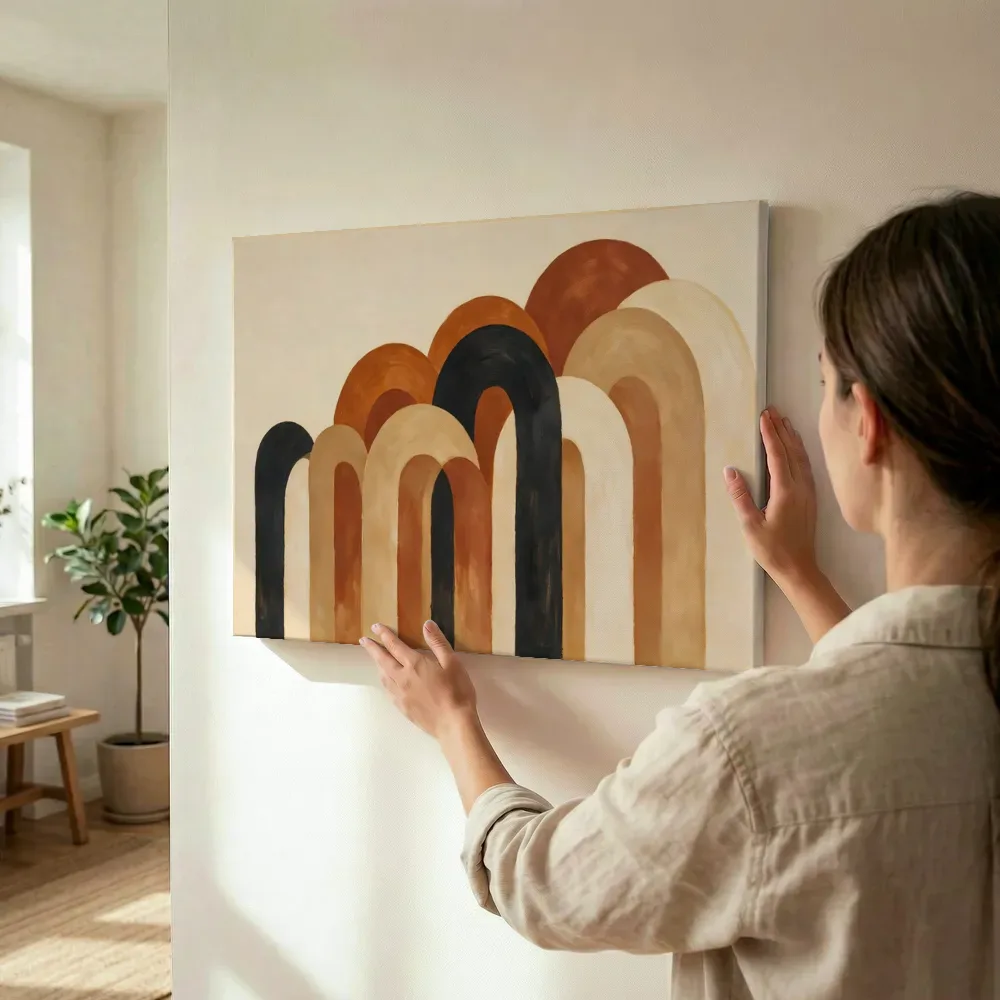 Sfeerimpressie: Bogen in maten Retro Shapes 5 terwijl het wordt opgehangen