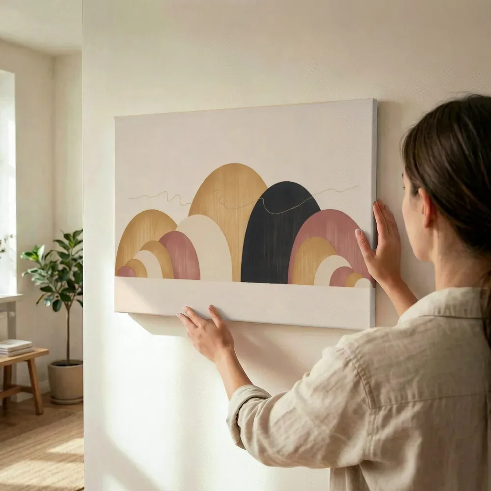 Sfeerimpressie: Bogen in maten Retro Shapes 9 terwijl het wordt opgehangen