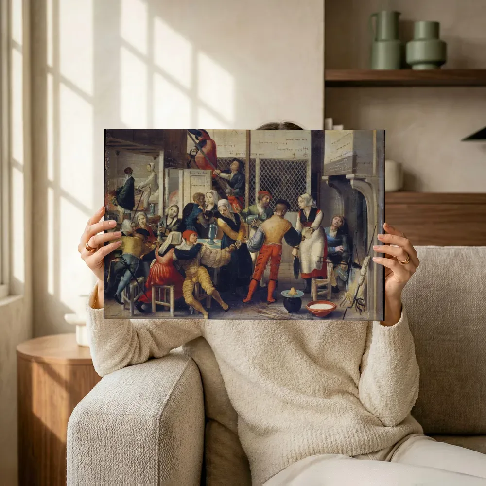 Sfeerimpressie: Bordeelscène van Brunswick Monogrammist terwijl het omhoog wordt gehouden