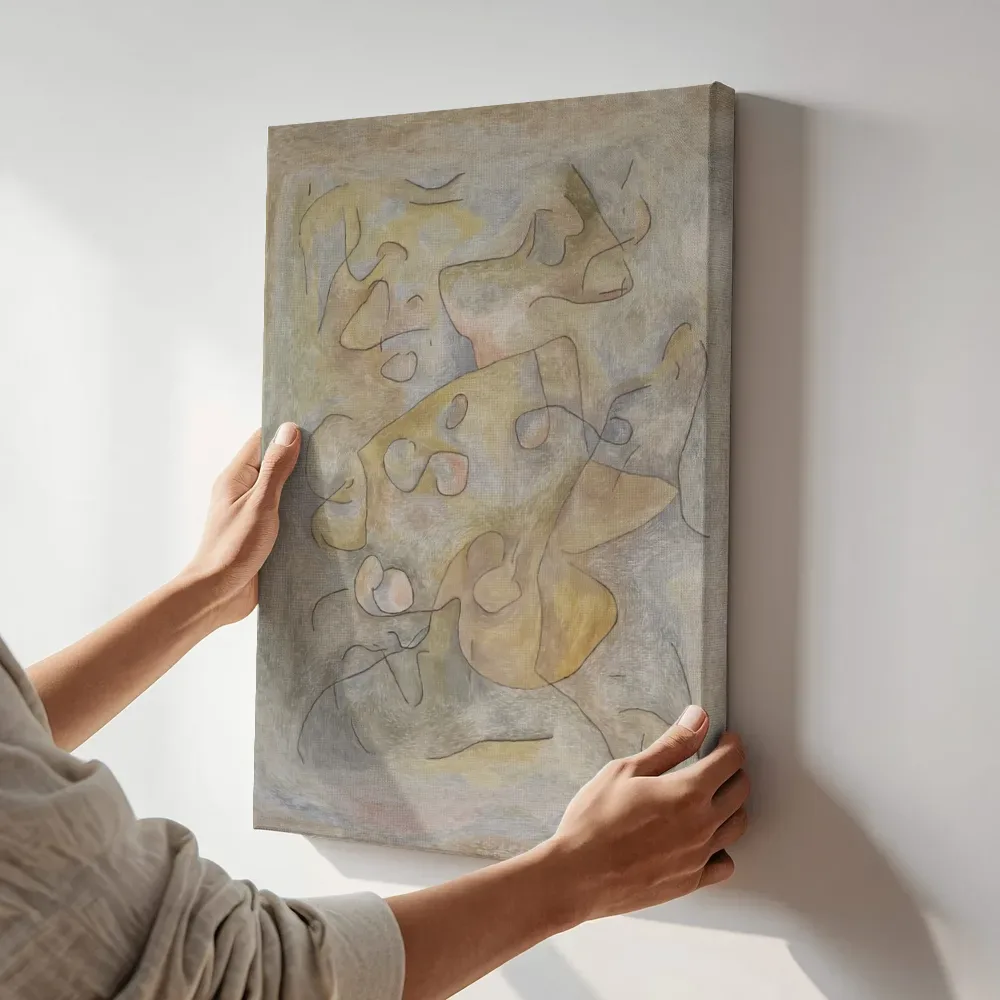 Sfeerimpressie: Takken in de herfst van Paul Klee terwijl het aan de muur wordt gehangen