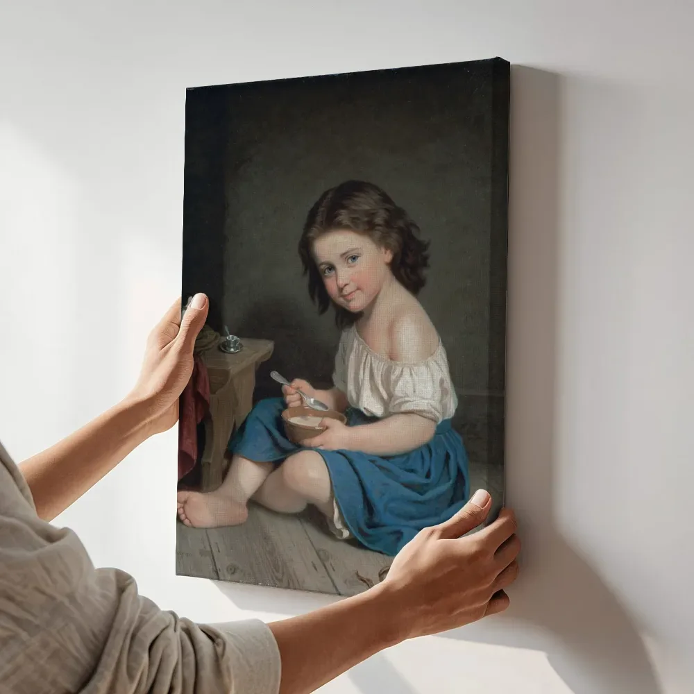 Sfeerimpressie: Breakfast van Amalia Lindegren terwijl het aan de muur wordt gehangen