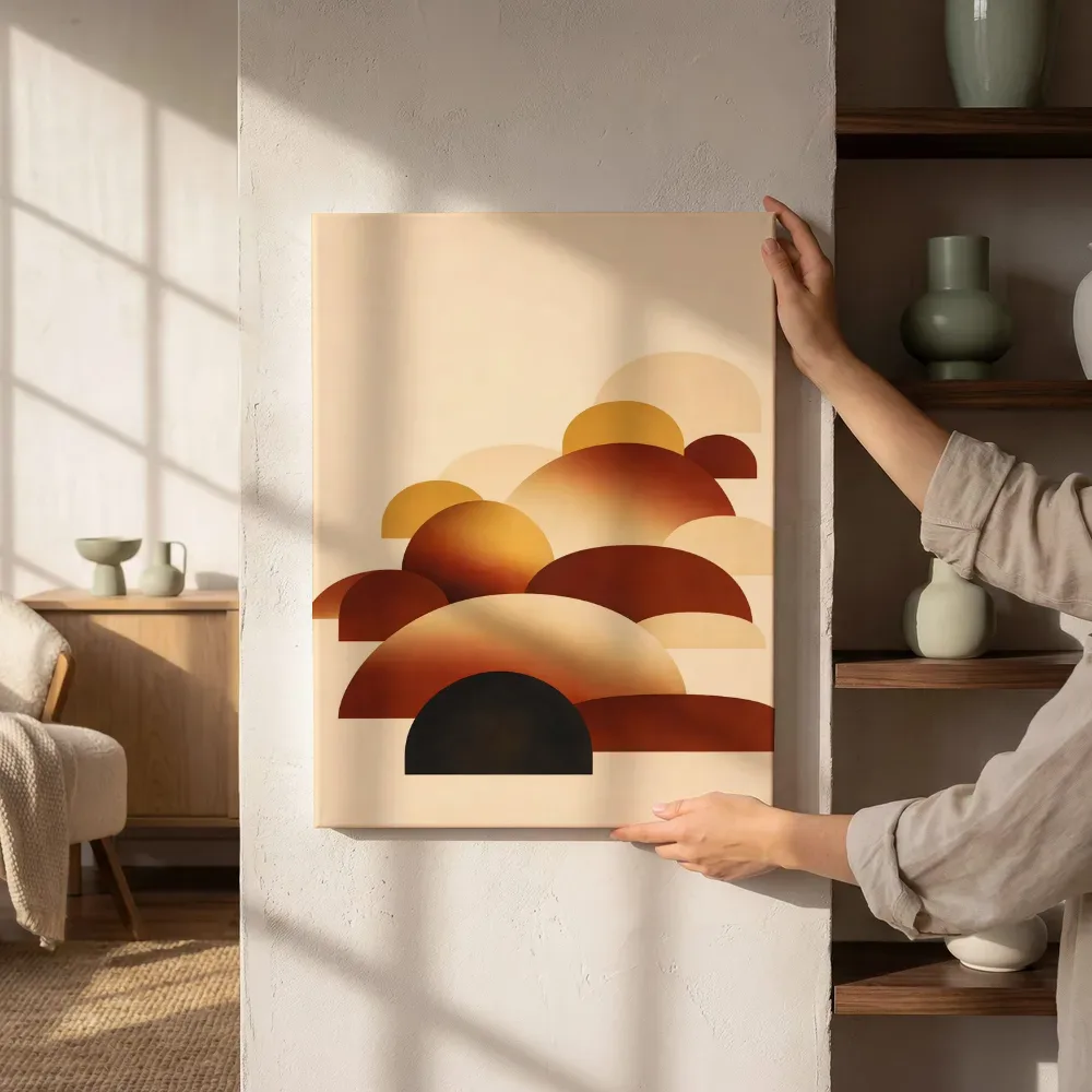 Sfeerimpressie: Brede bogen Retro Shapes 10 naast de kast