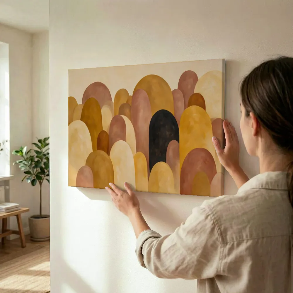 Sfeerimpressie: Brede bogen Retro Shapes 11 terwijl het wordt opgehangen