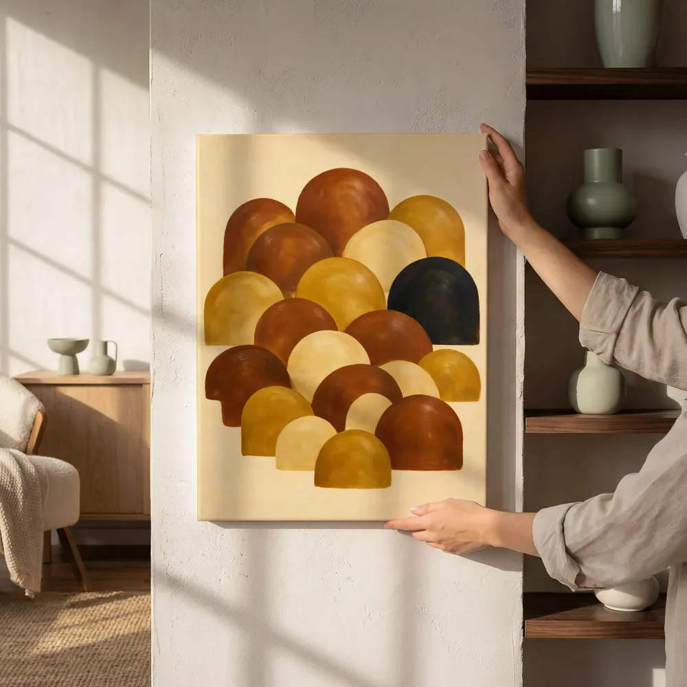 Sfeerimpressie: Brede bogen Retro Shapes 13 naast de kast