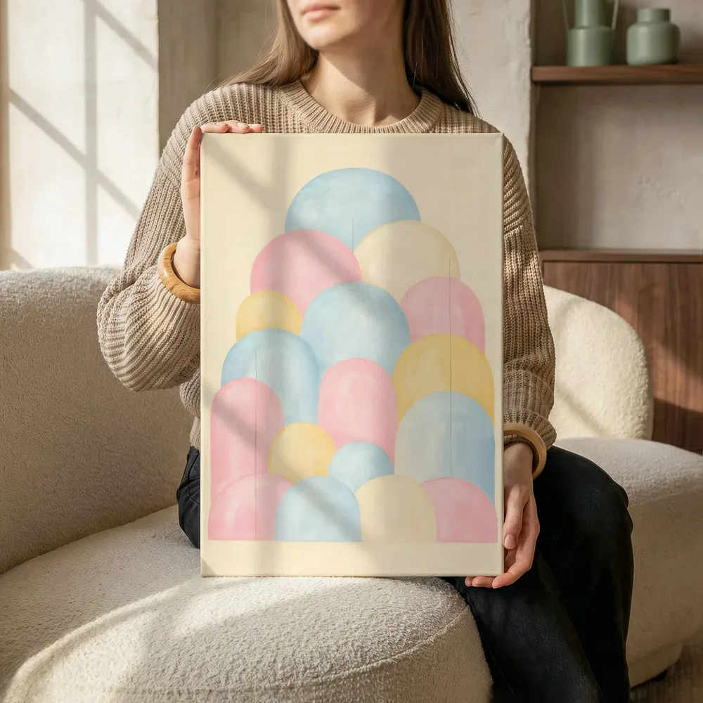 Sfeerimpressie: Brede bogen Retro Shapes 2 terwijl het zittend wordt getoond